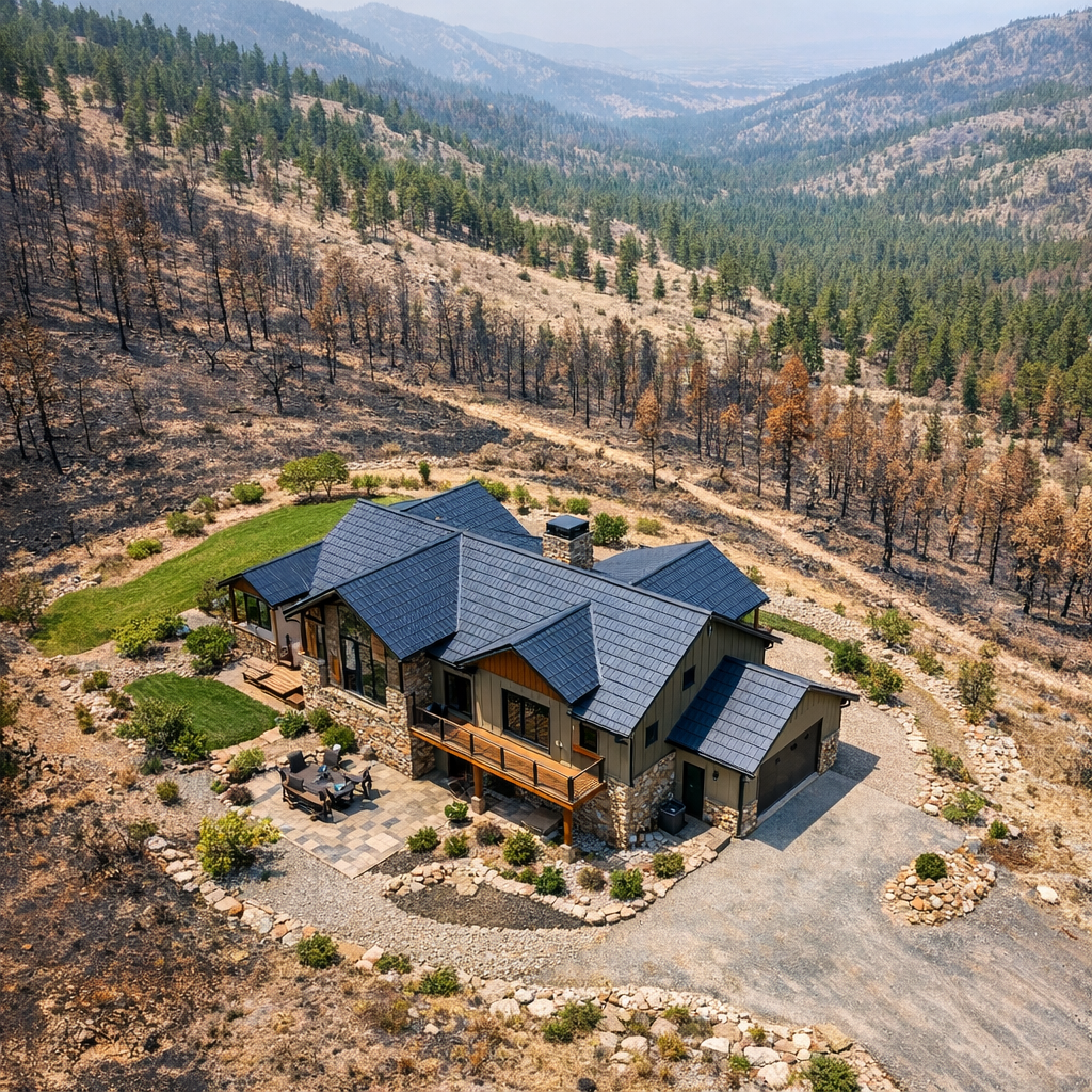 Colorado Home with Durable Roofing System in WildfireProne Area